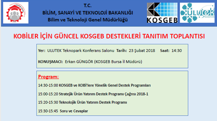 Kobiler İçin Güncel Kosgeb Destekleri Tanıtım Toplantısı